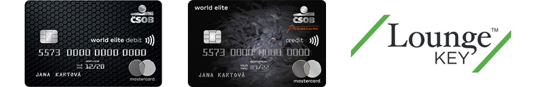 Karta dobré vůle, MC Credit Premium, logo LoungeKey